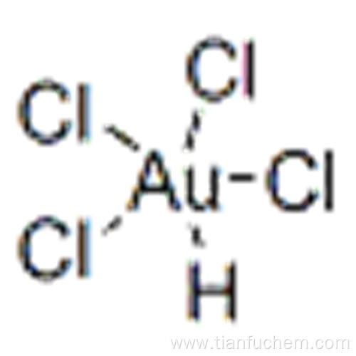 Aurate(1-),tetrachloro-, hydrogen (1:1),( 57191295,SP-4-1)- CAS 16903-35-8